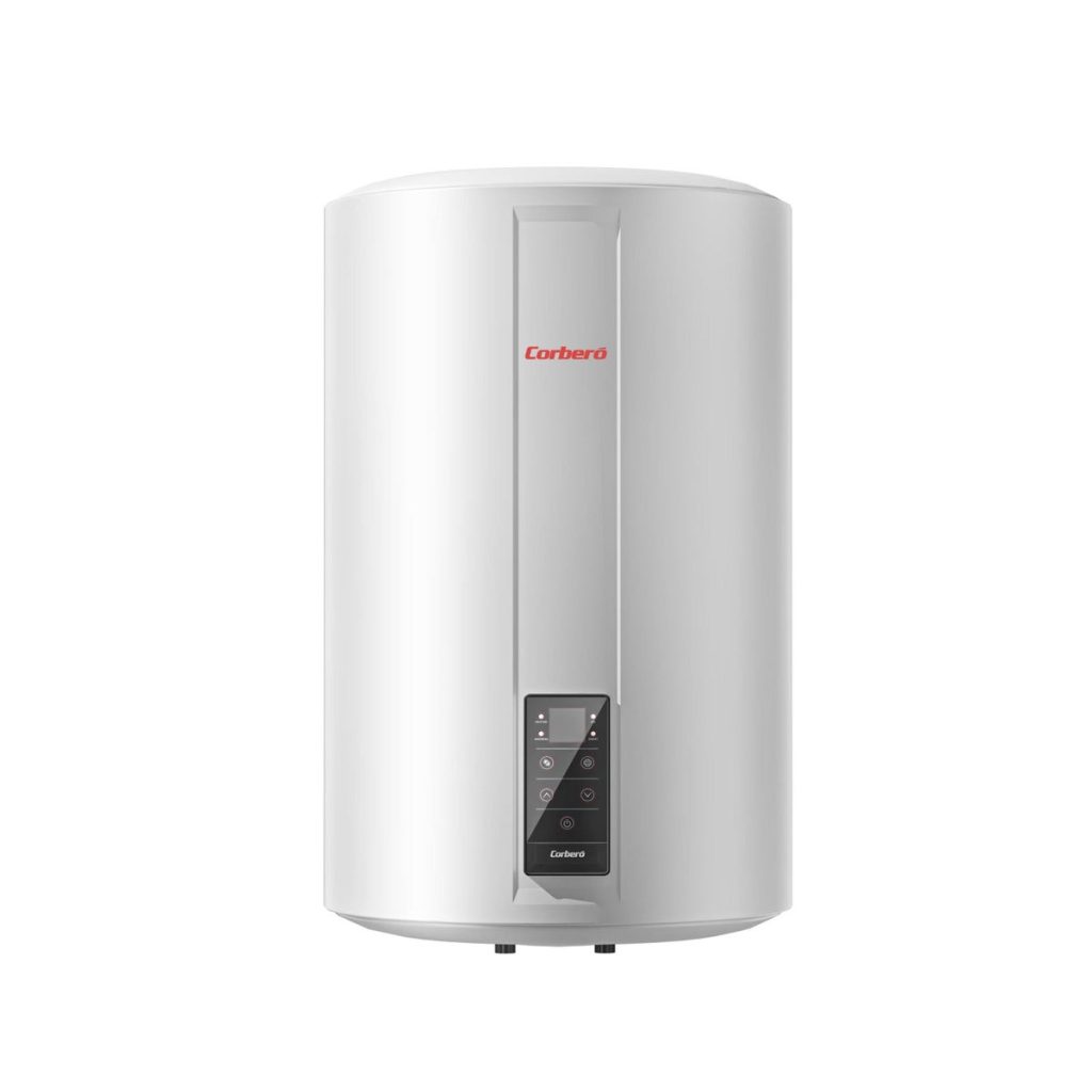 Termo eléctrico Corberó digital blanco con panel de control frontal